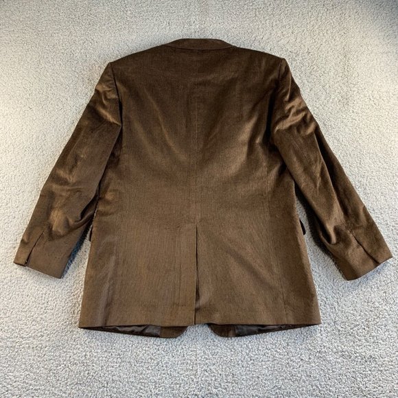 NEW Jos A Bank Blazer Mens 46 L Long‎ Brown Corduroy Sport Coat Jacket Lyocell * - Picture 2 of 12
